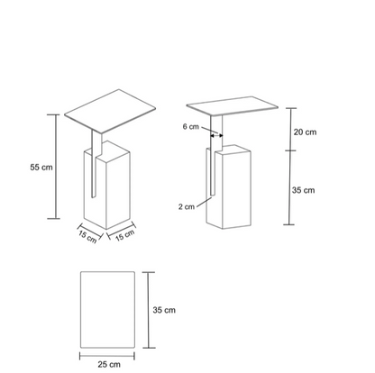 Pietra Elevata Side Table