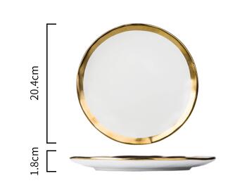 Devora White Plate Set